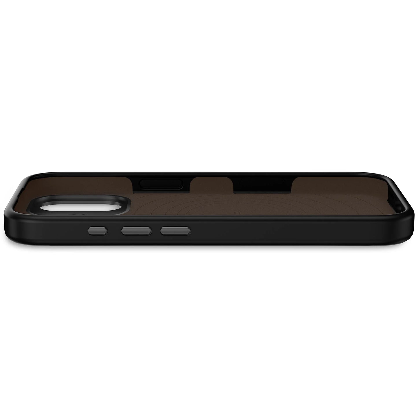 Decoded Antimicrobial Silicone Backcover voor iPhone 17 - Phantom Zwart