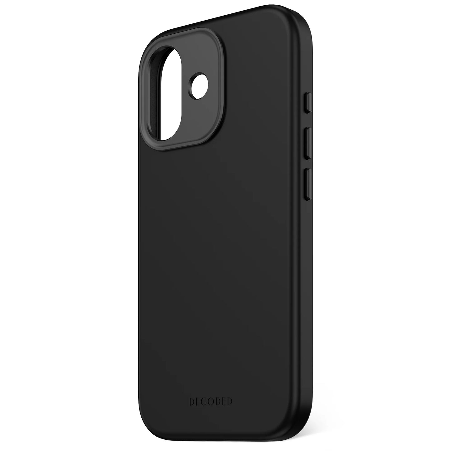 Decoded Antimicrobial Silicone Backcover voor iPhone 17 - Phantom Zwart