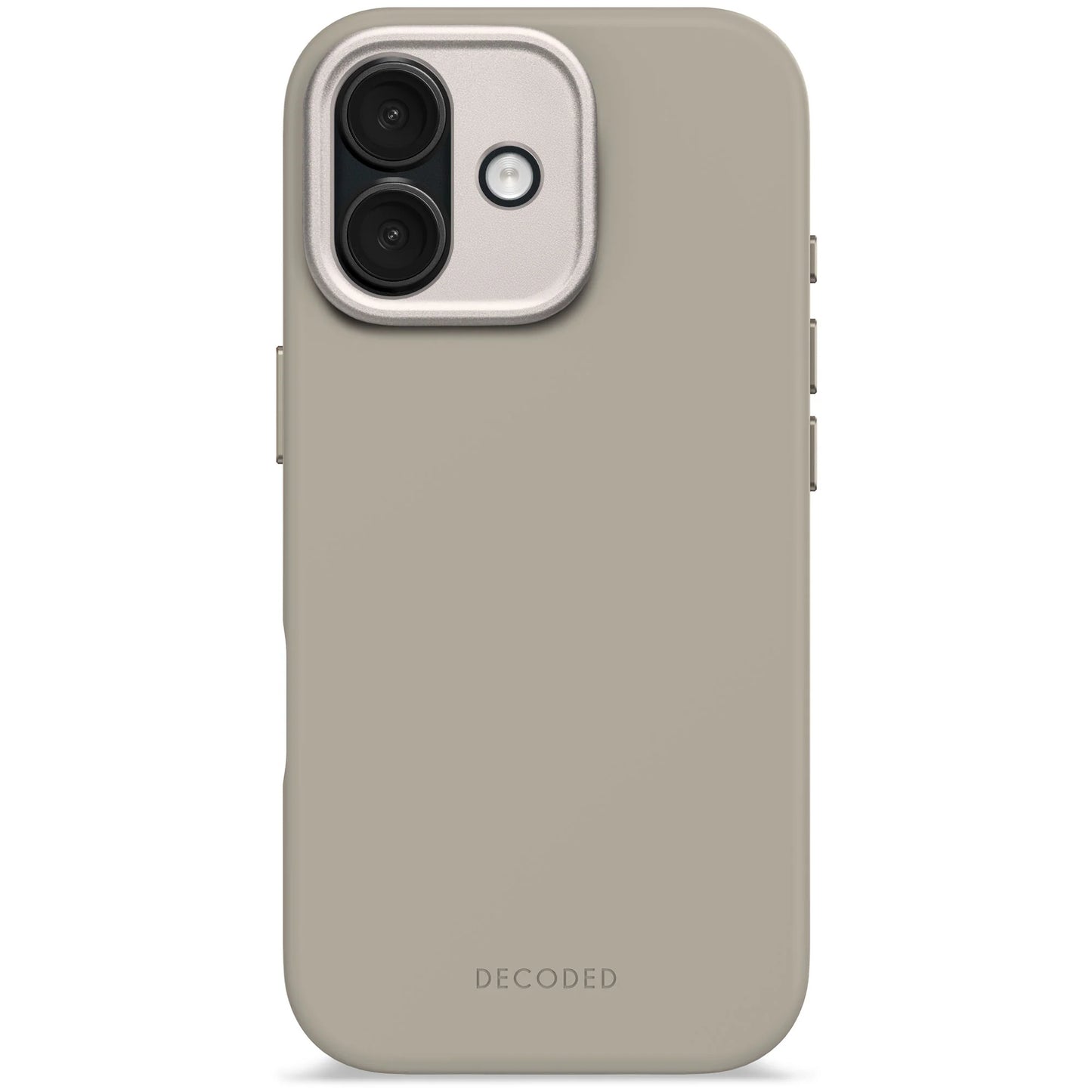 Decoded Antimicrobial Silicone Backcover voor iPhone 17 - Soft Taupe