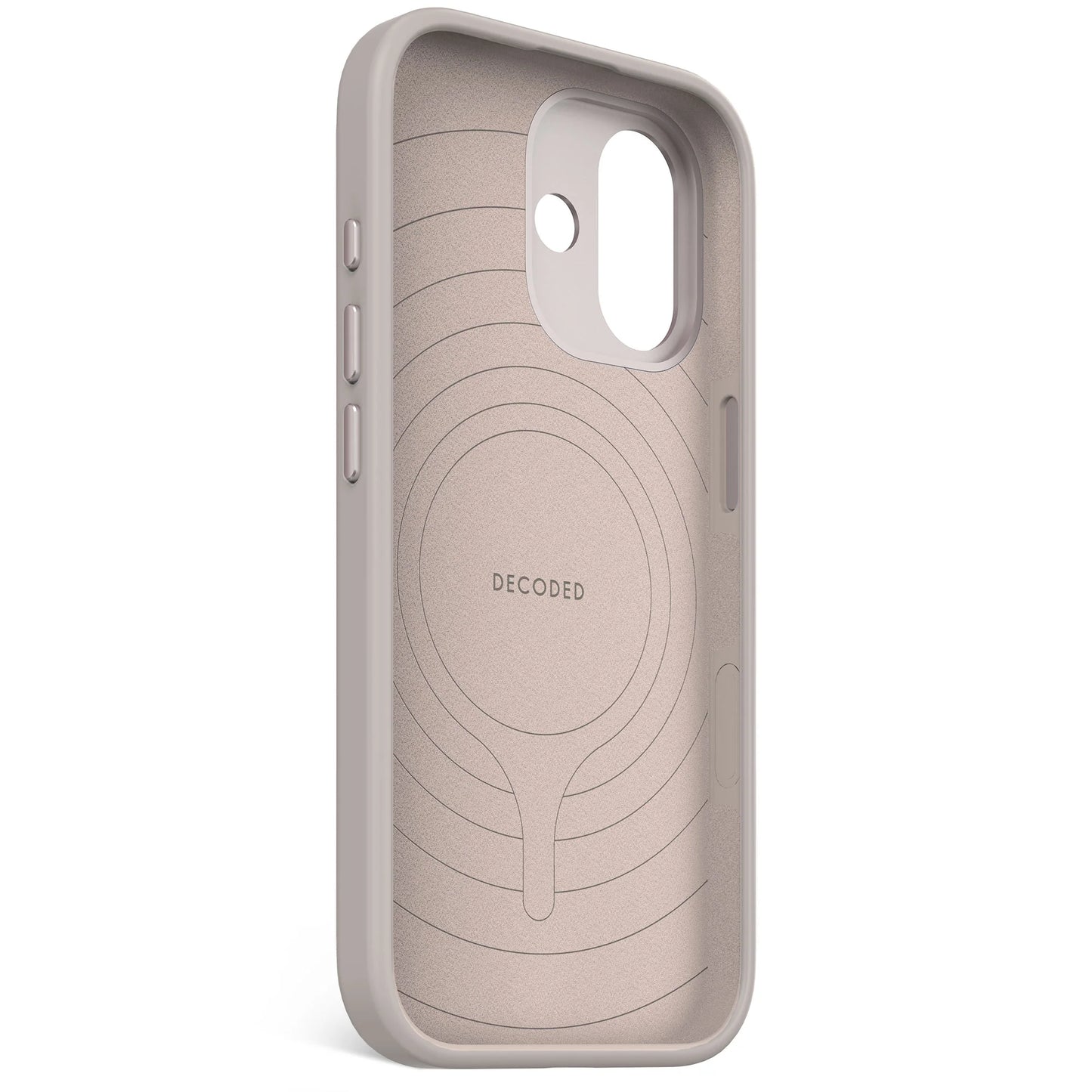 Decoded Antimicrobial Silicone Backcover voor iPhone 17 - Soft Taupe