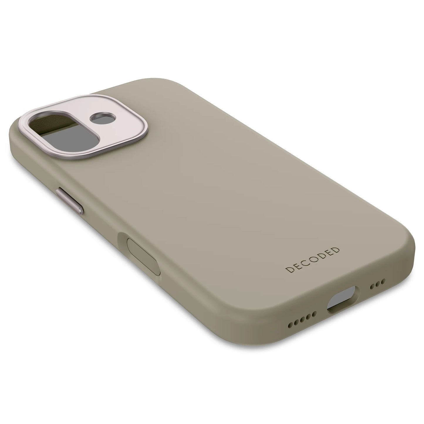 Decoded Antimicrobial Silicone Backcover voor iPhone 17 - Soft Taupe