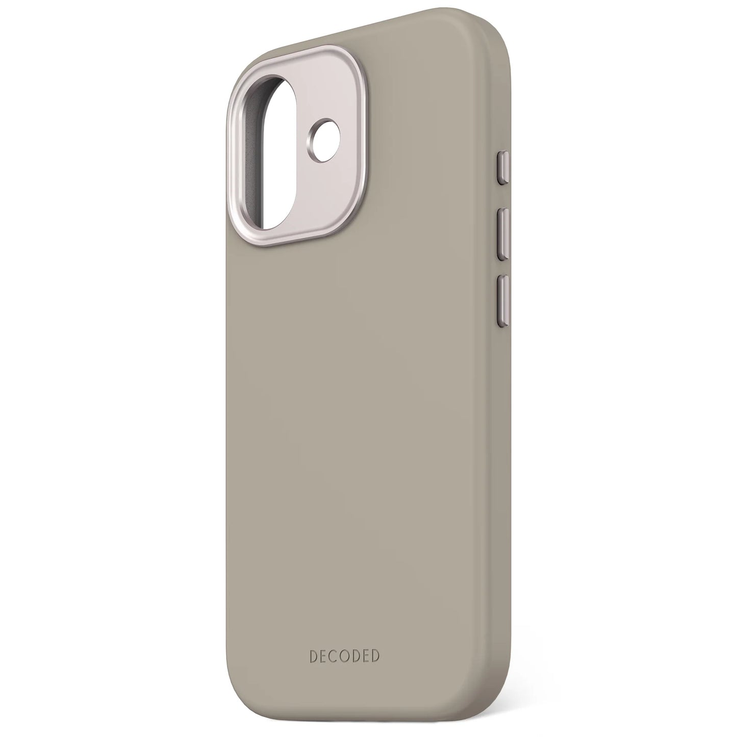 Decoded Antimicrobial Silicone Backcover voor iPhone 17 - Soft Taupe