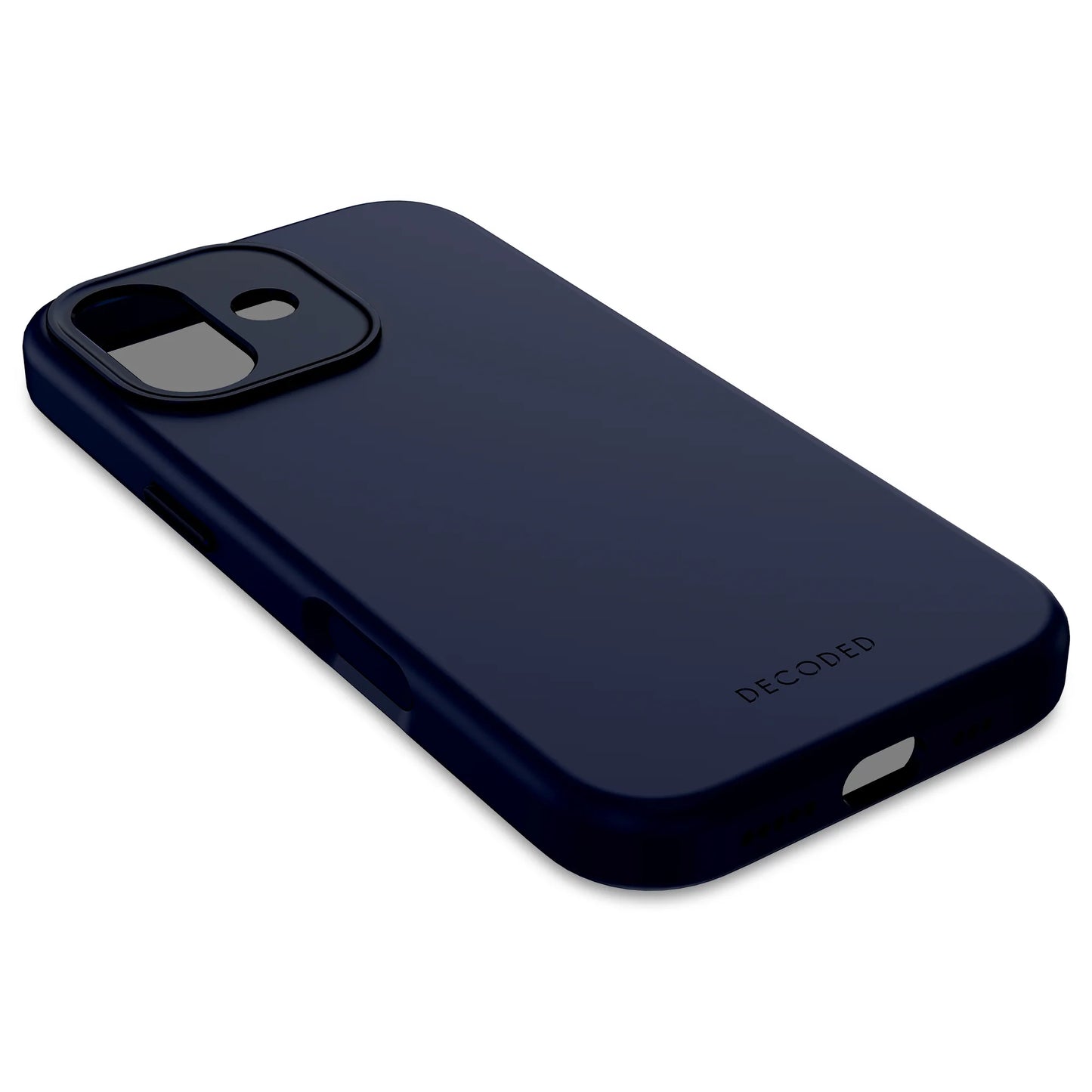 Decoded Antimicrobial Silicone Backcover voor iPhone 17 - Marineblauw