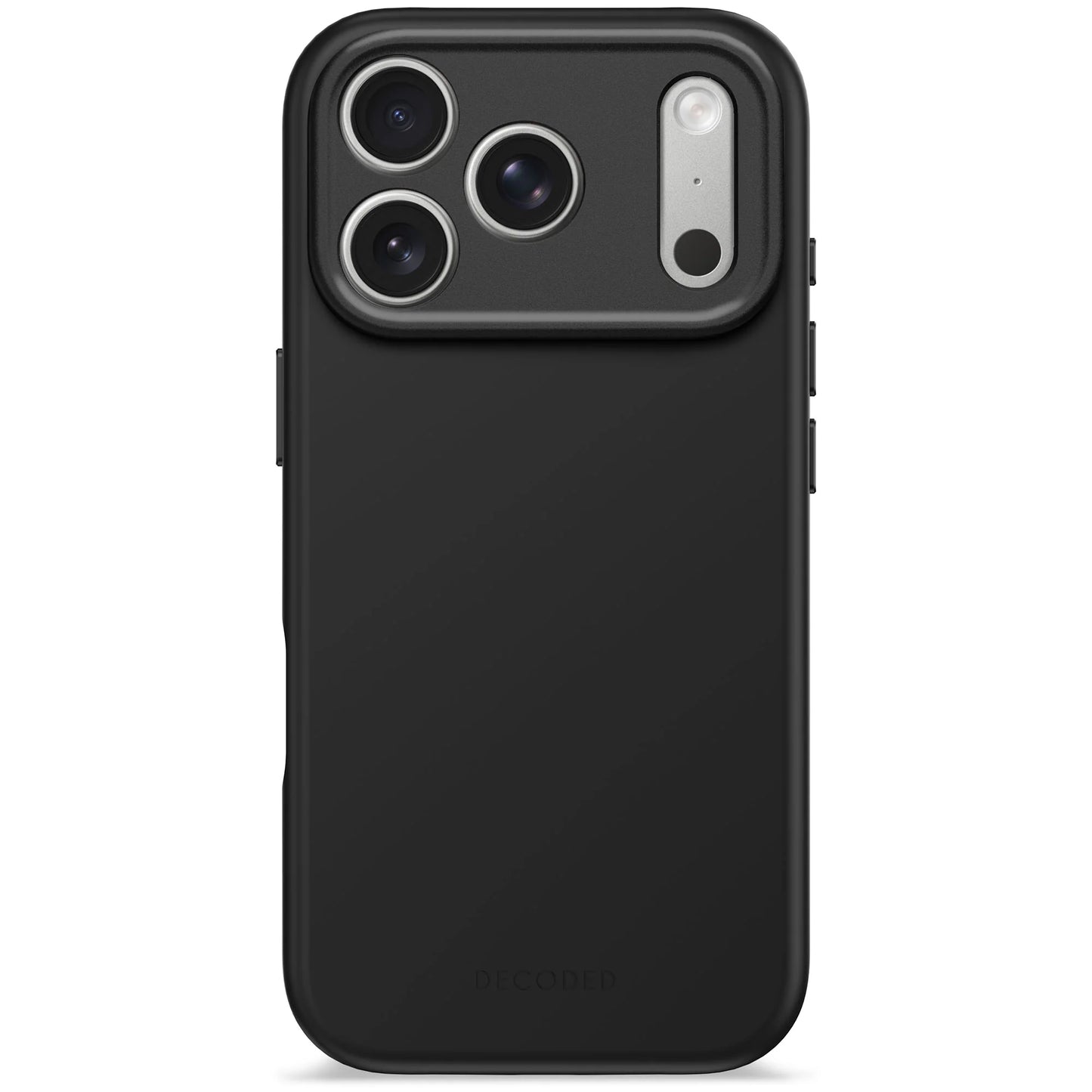 Decoded Antimicrobial Silicone Backcover voor iPhone 17 Pro - Phantom Zwart