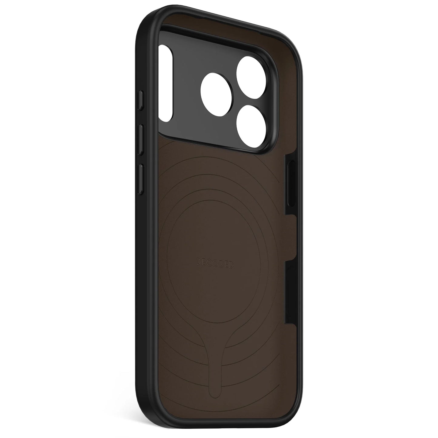 Decoded Antimicrobial Silicone Backcover voor iPhone 17 Pro - Phantom Zwart