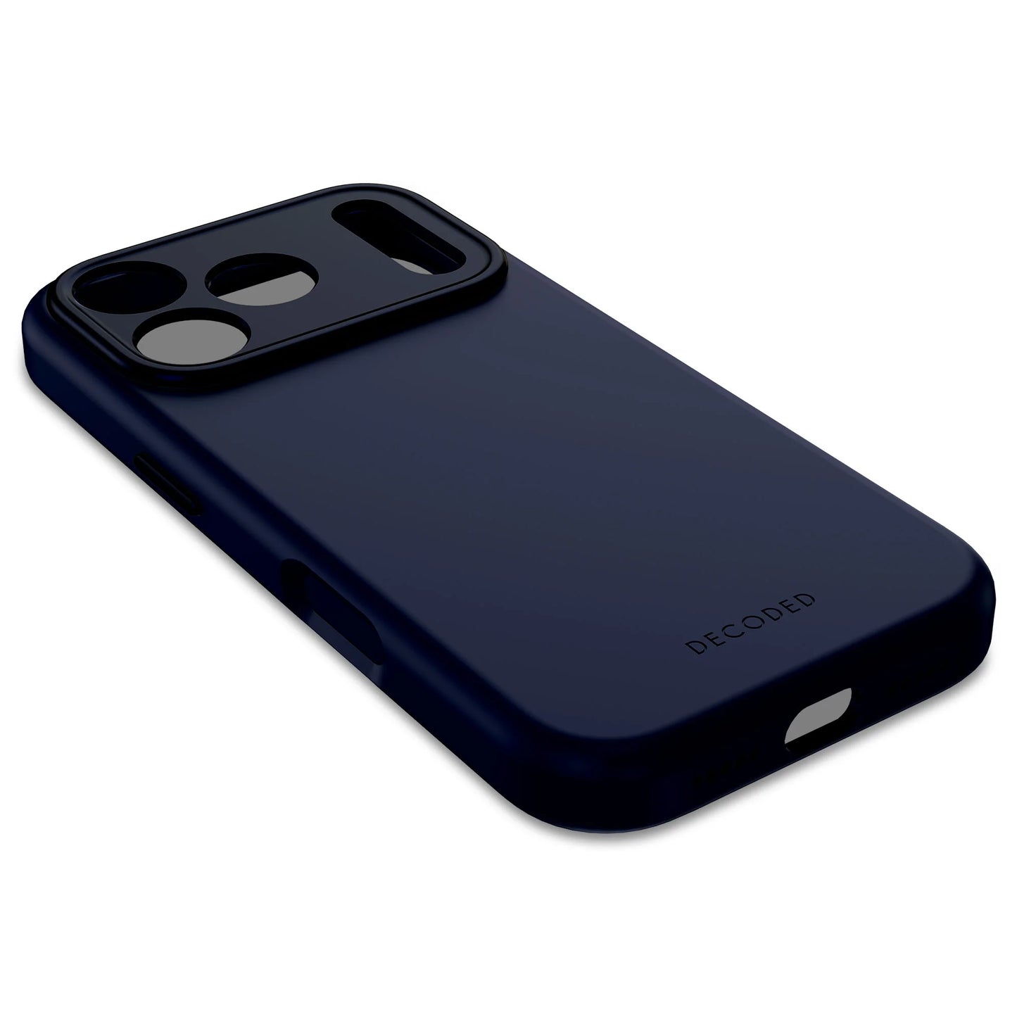 Decoded Antimicrobial Silicone Backcover voor iPhone 17 Pro - Marineblauw