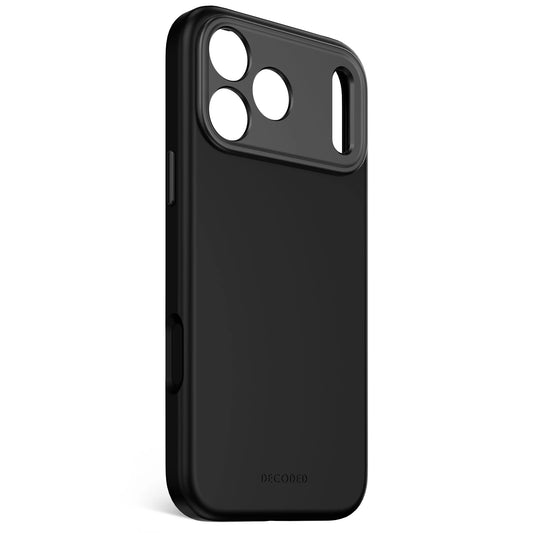 Decoded Antimicrobial Silicone Backcover voor iPhone 17 Pro Max - Phantom Zwart