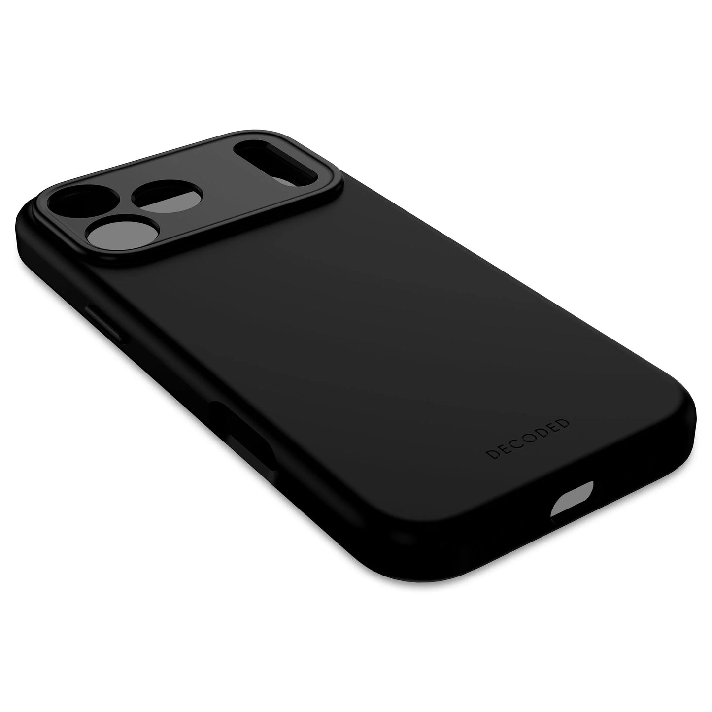 Decoded Antimicrobial Silicone Backcover pour iPhone 17 Pro Max - Phantom Noir