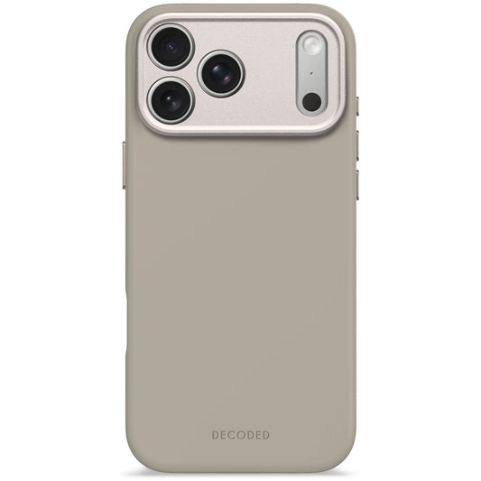 Decoded Antimicrobial Silicone Backcover voor iPhone 17 Pro Max - Soft Taupe