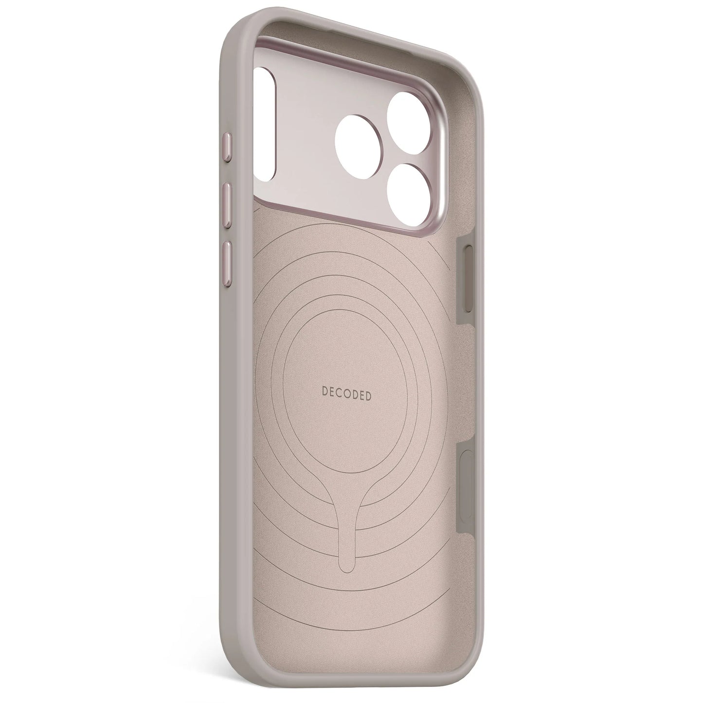 Decoded Antimicrobial Silicone Backcover voor iPhone 17 Pro - Soft Taupe