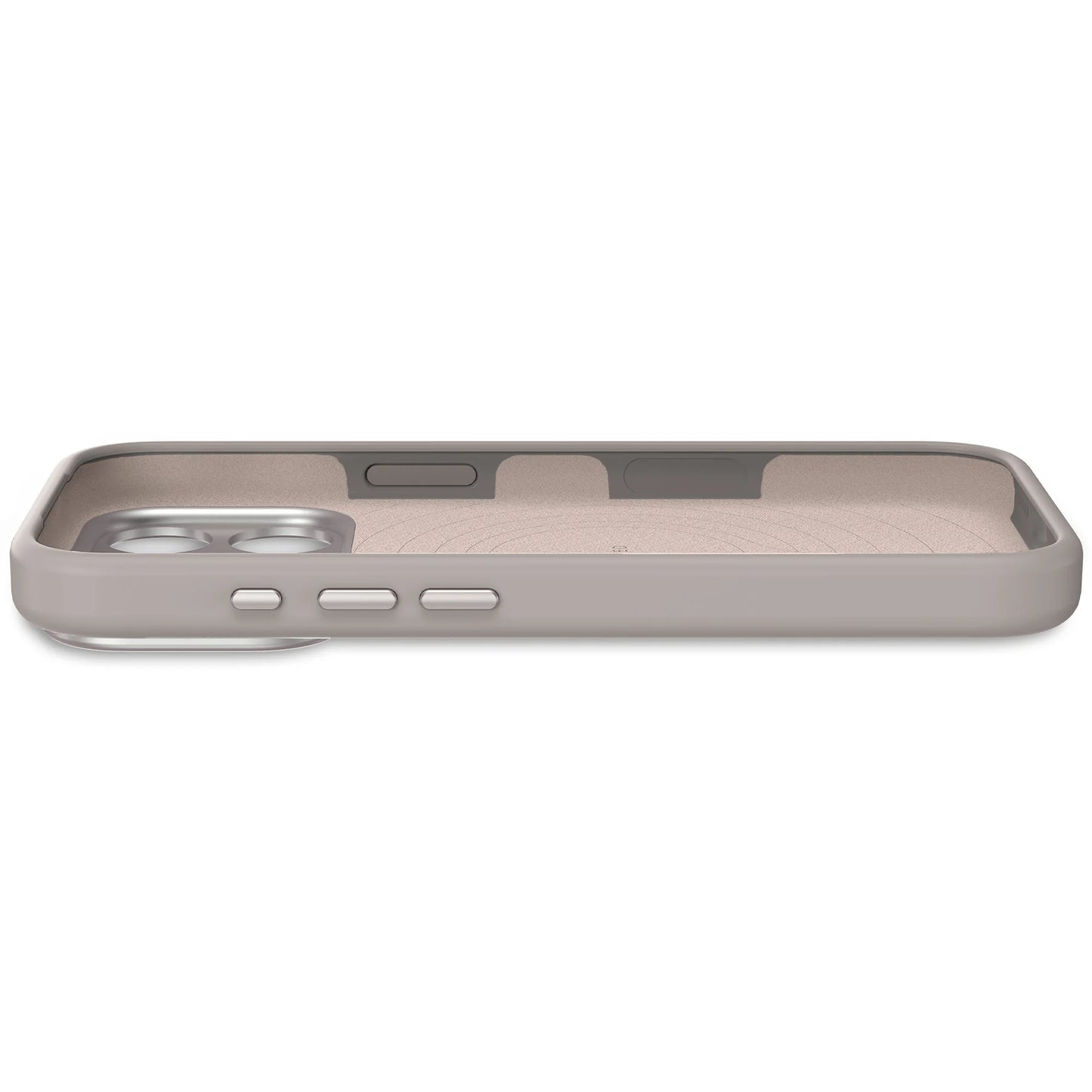 Decoded Antimicrobial Silicone Backcover voor iPhone 17 Pro - Soft Taupe