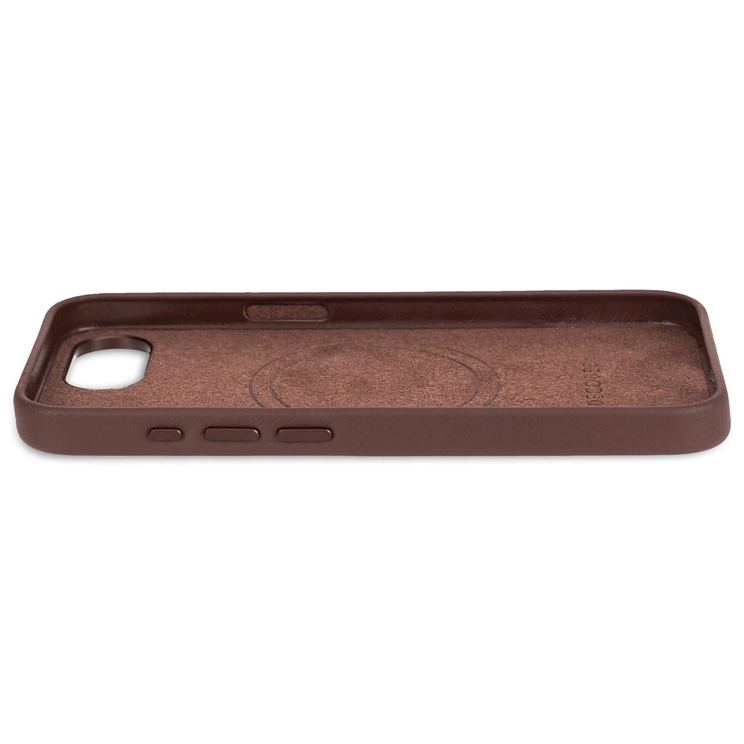 Decoded Leren hoesje voor iPhone 16e - Chocolade bruin