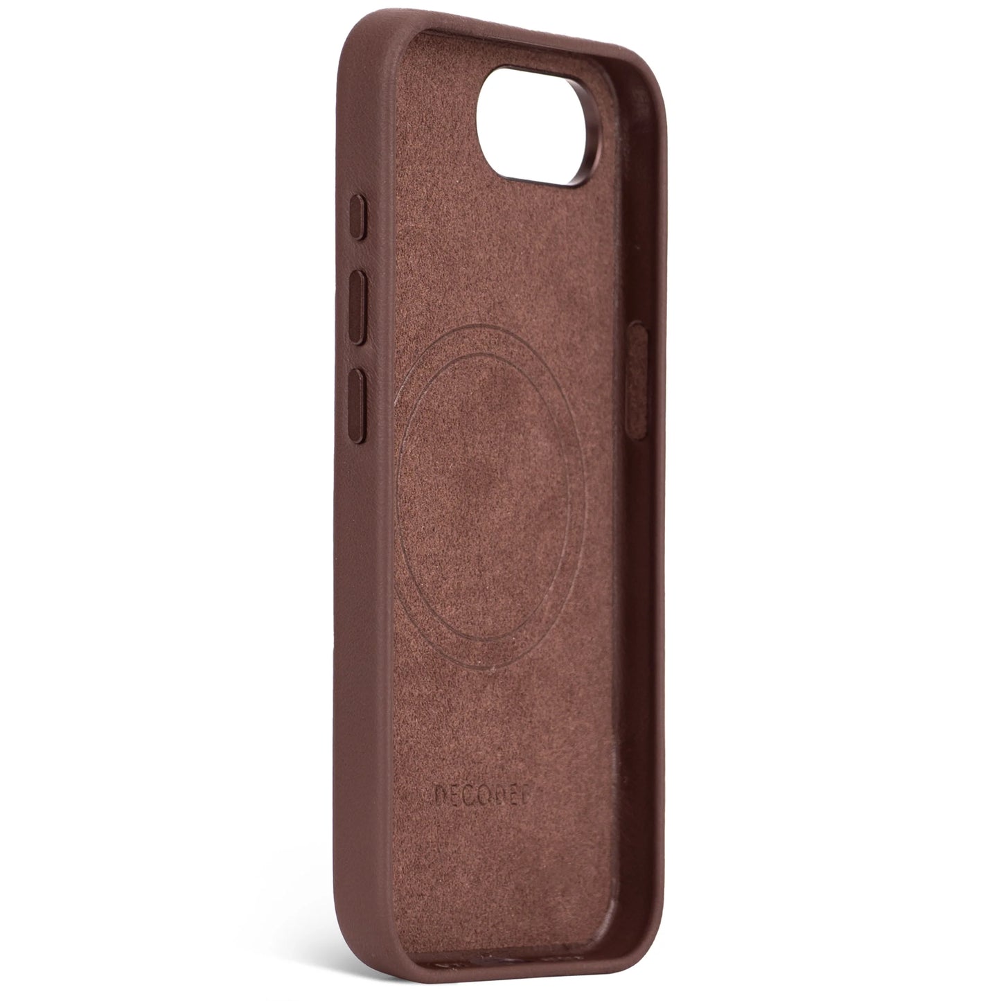 Decoded Leren hoesje voor iPhone 16e - Chocolade bruin