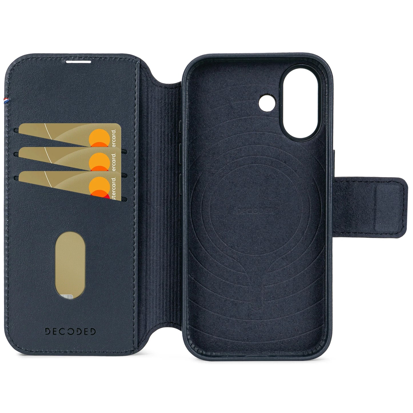 Decoded Detachable Wallet voor iPhone 17 - Marineblauw