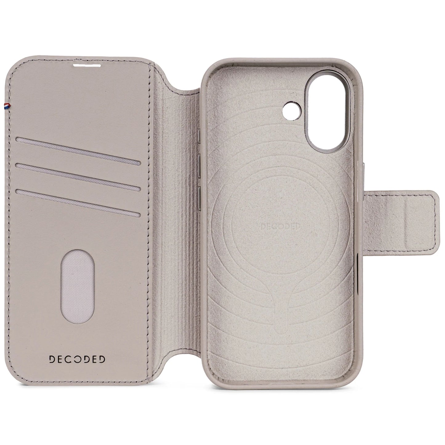 Decoded Detachable Wallet voor iPhone 17 - Klei