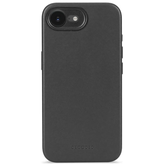 Decoded Leren hoesje voor iPhone 17e/16e - Zwart