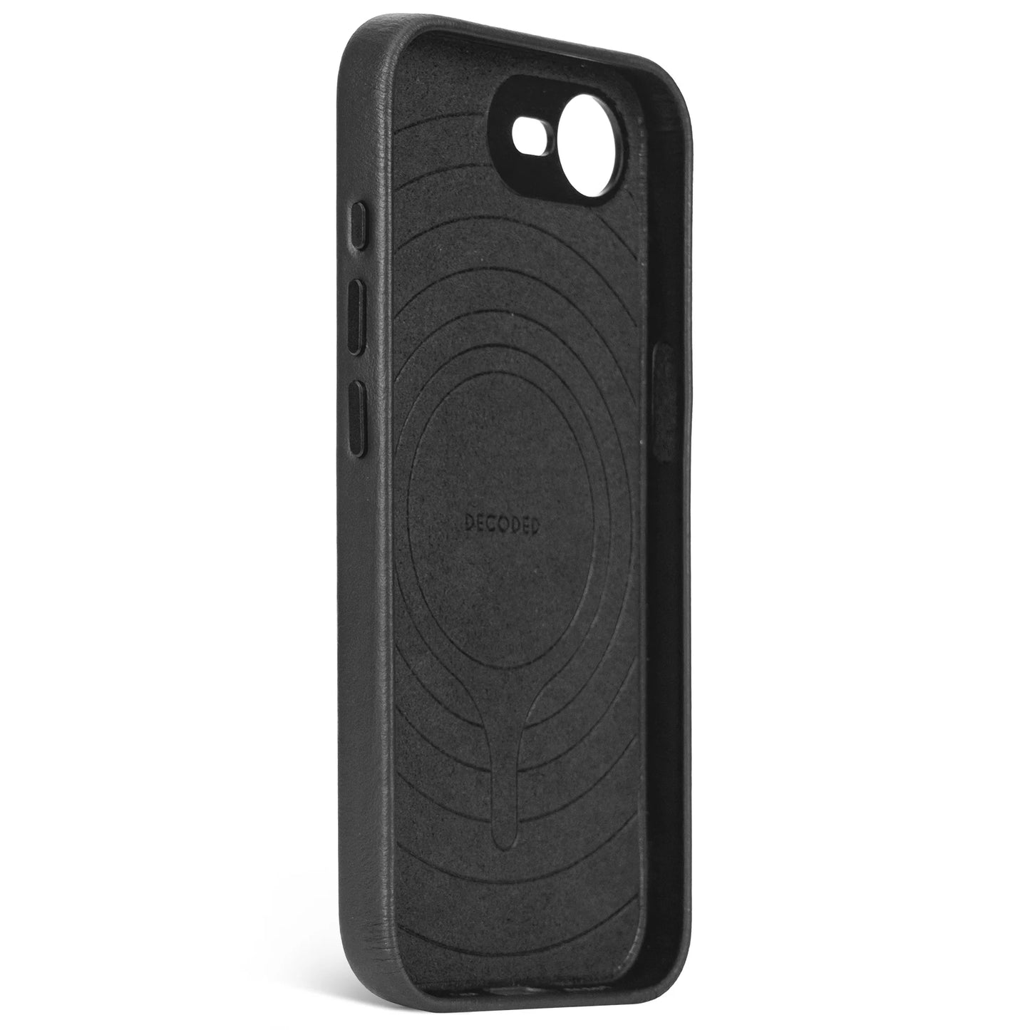 Decoded Housse en cuir pour iPhone 17e/16e - Noir