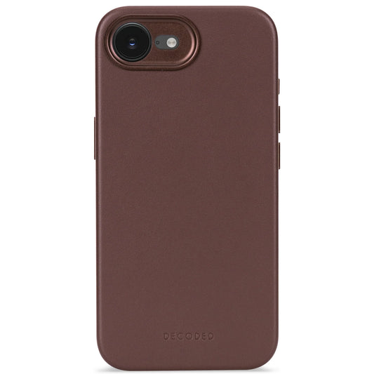 Decoded Leren hoesje voor iPhone 17e/16e - Chocolade bruin