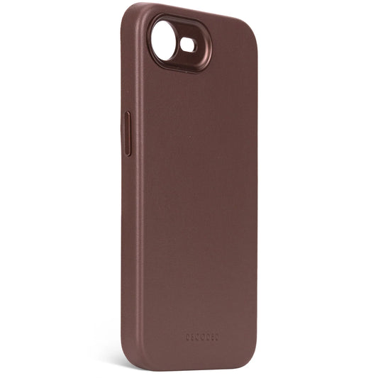 Decoded Leren hoesje voor iPhone 17e/16e - Chocolade bruin