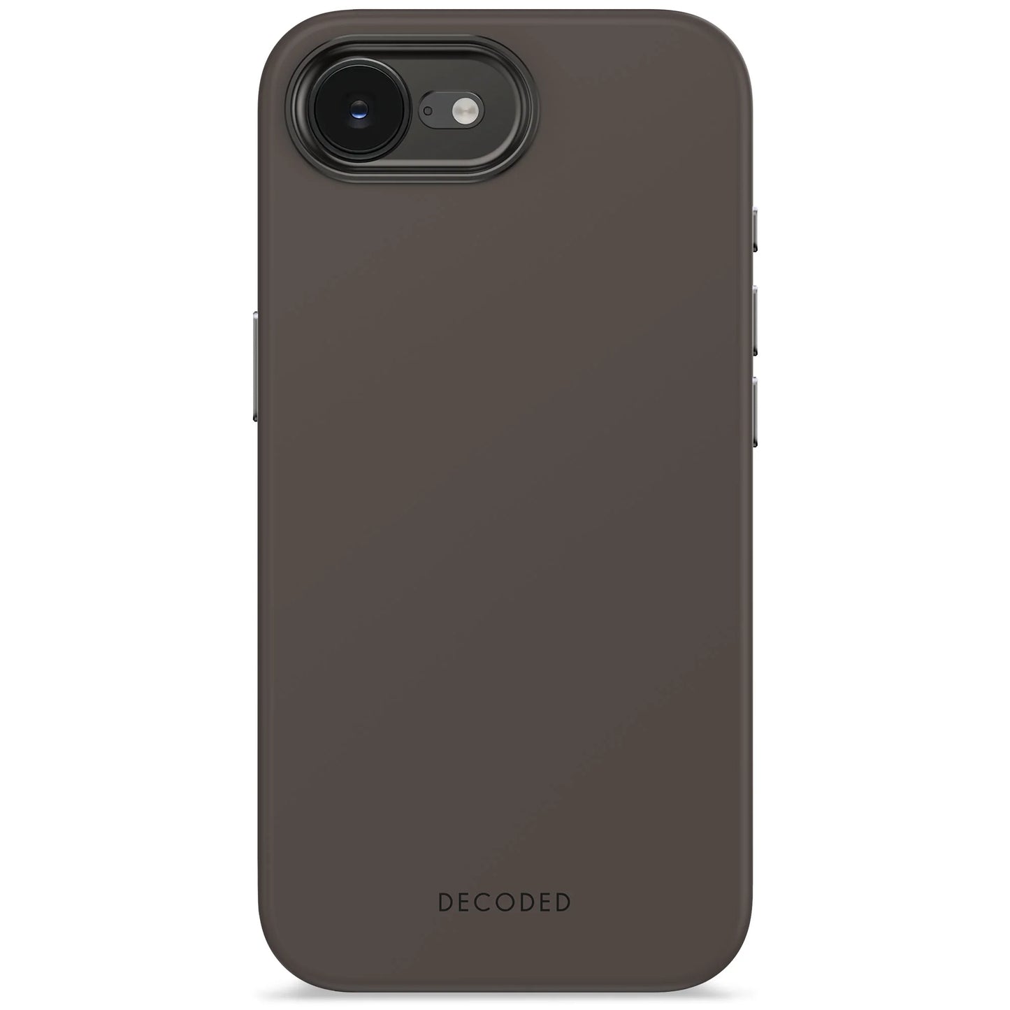 Decoded Silicone Backcover voor iPhone 17e/16e - Charcoal