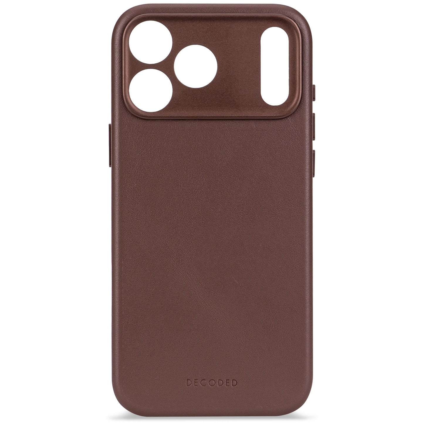 Decoded Leren hoesje voor iPhone 17 Pro - Chocoladebruin