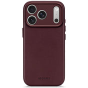 Decoded Leren hoesje voor iPhone 17 Pro - Dark ruby