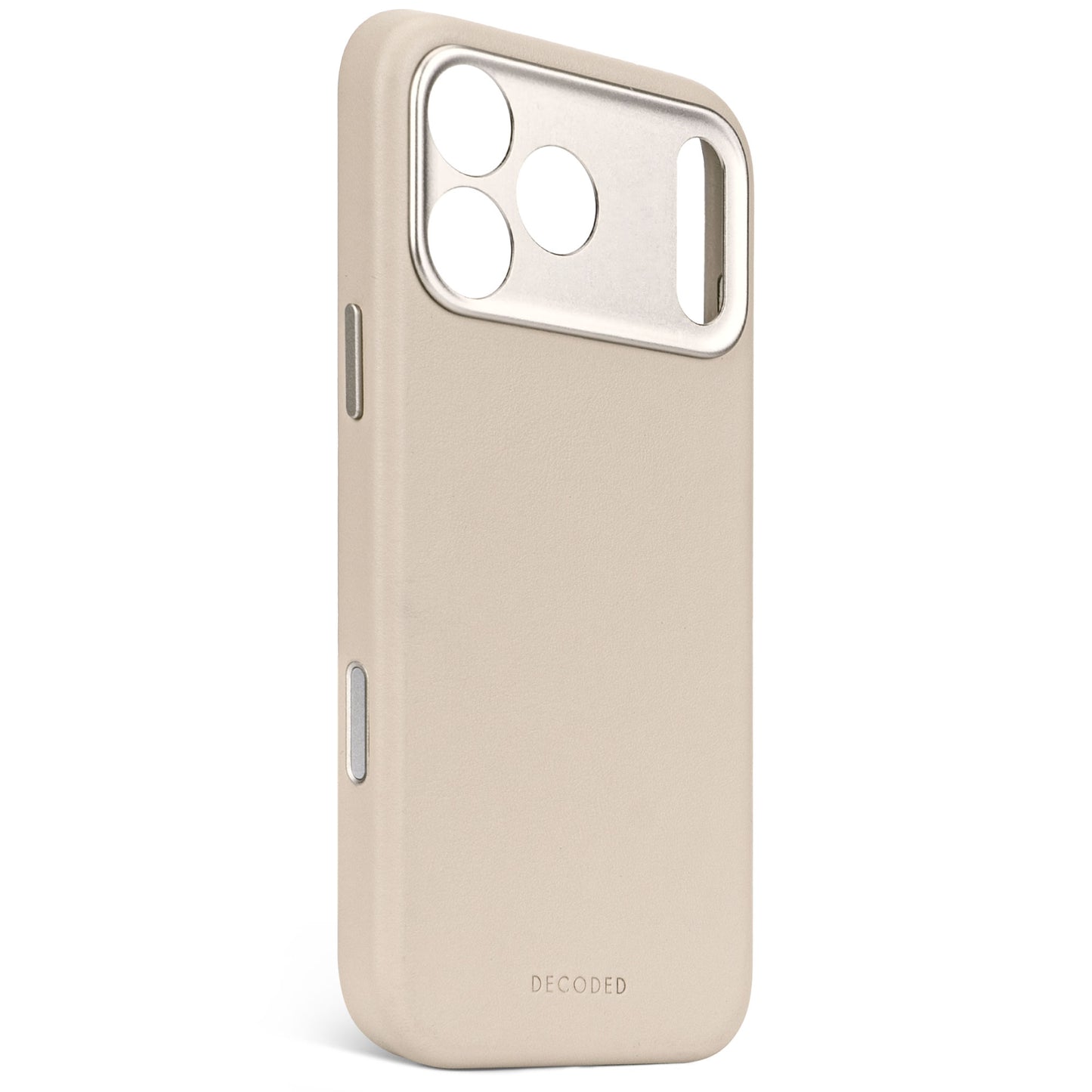 Decoded Leren hoesje voor iPhone 17 Pro - Klei