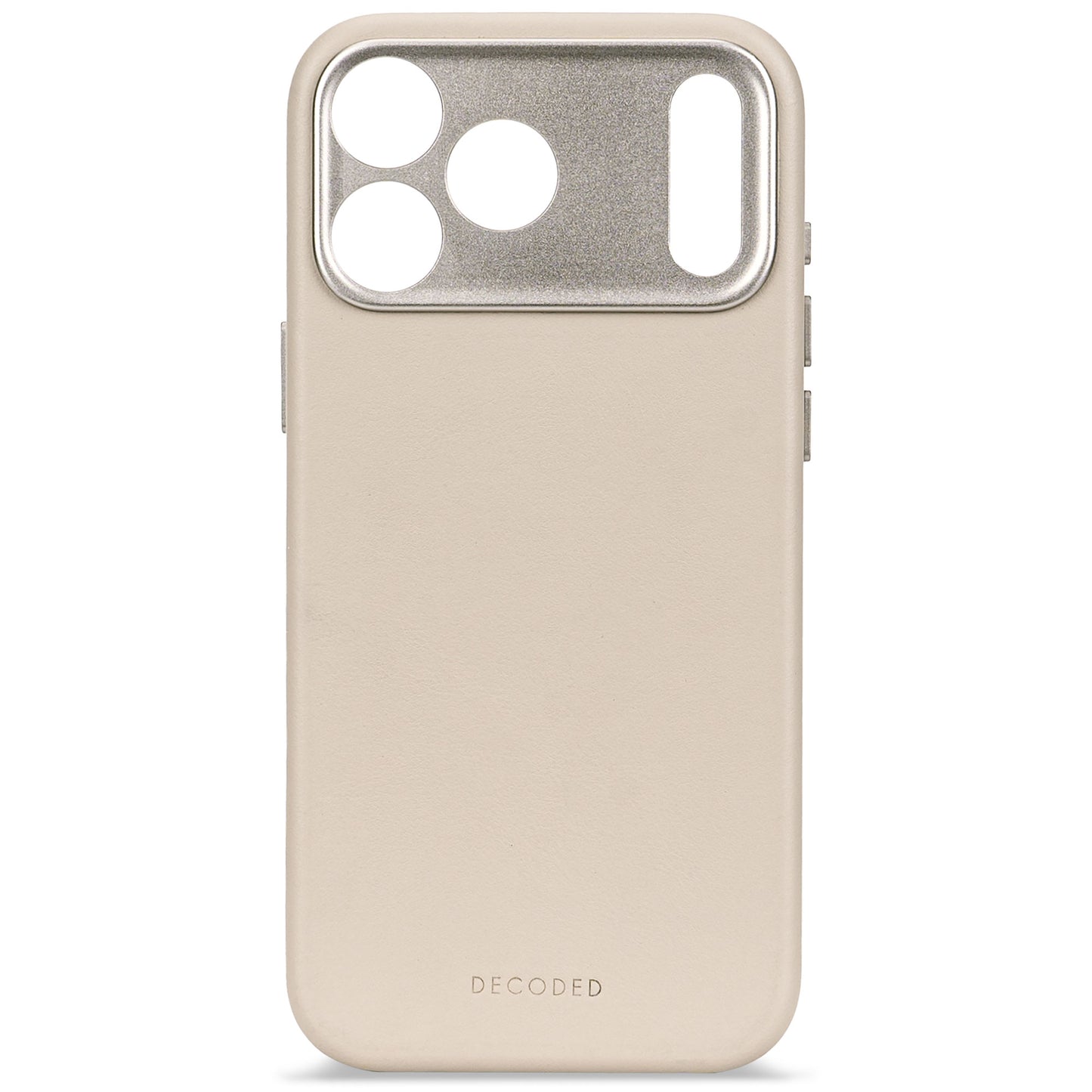 Decoded Leren hoesje voor iPhone 17 Pro - Klei