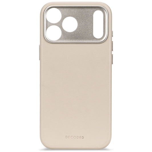 Decoded Leren hoesje voor iPhone 17 Pro - Klei