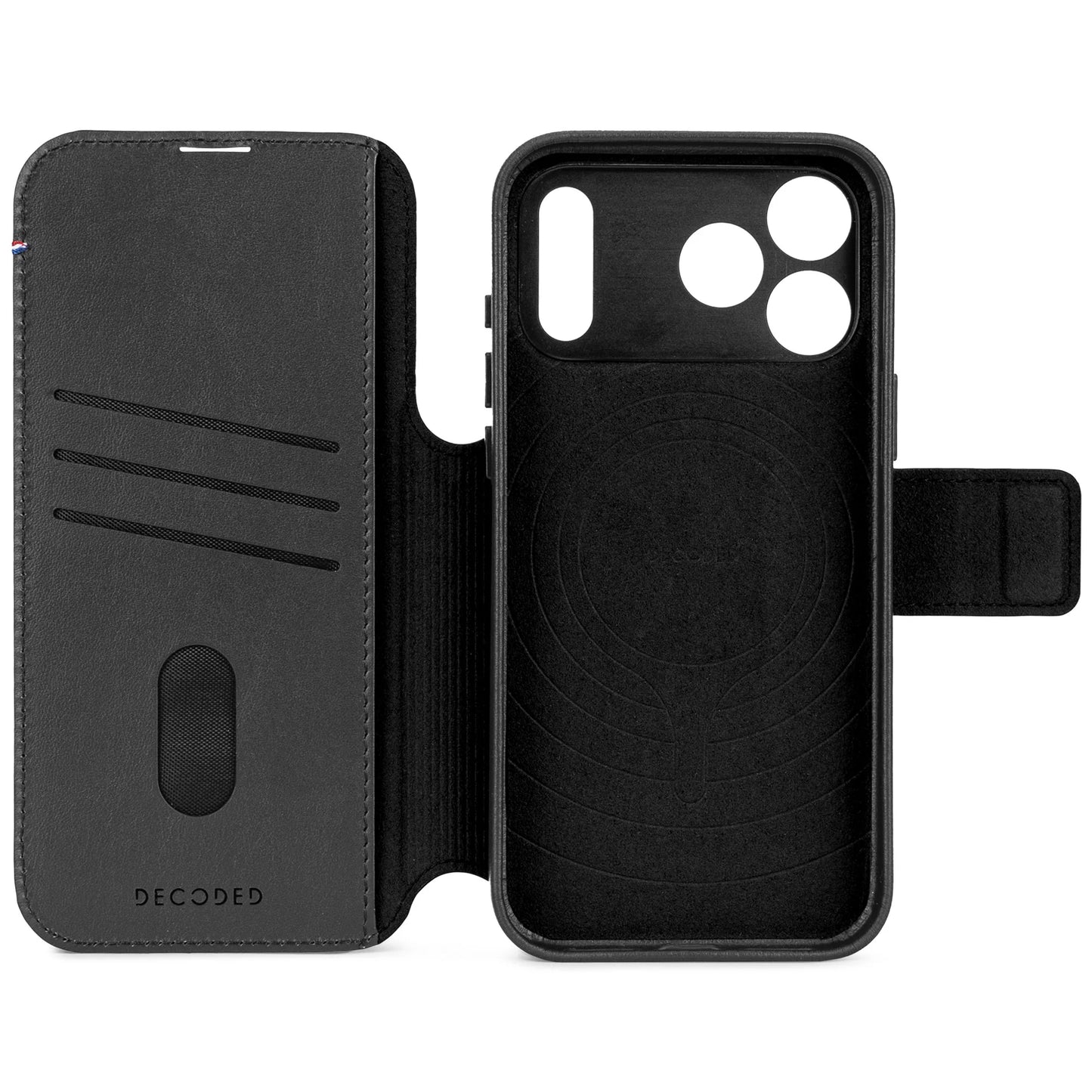 Decoded Detachable Wallet voor iPhone 17 Pro - Zwart