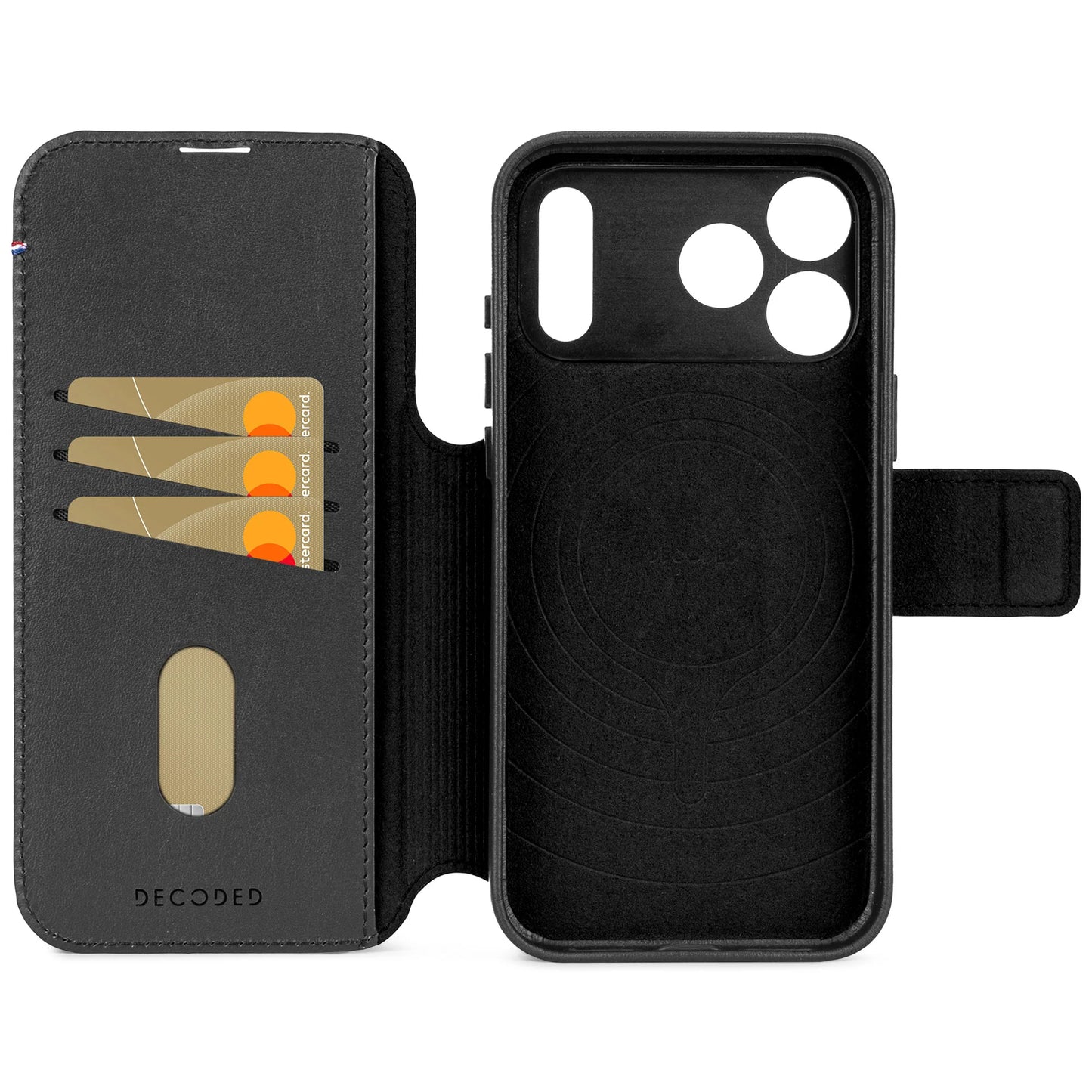 Decoded Detachable Wallet voor iPhone 17 Pro - Zwart