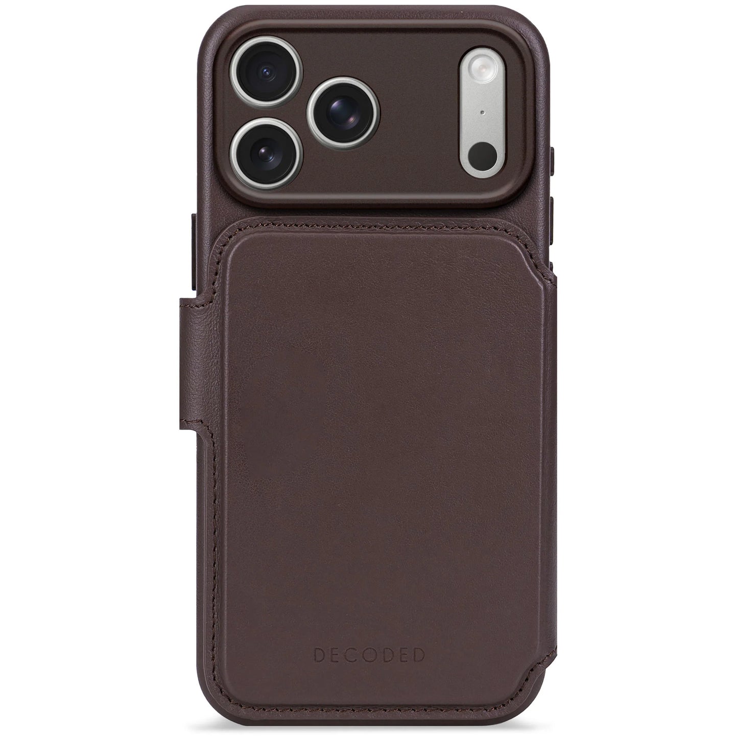 Decoded Detachable Wallet pour iPhone 17 Pro - Brun Chocolat