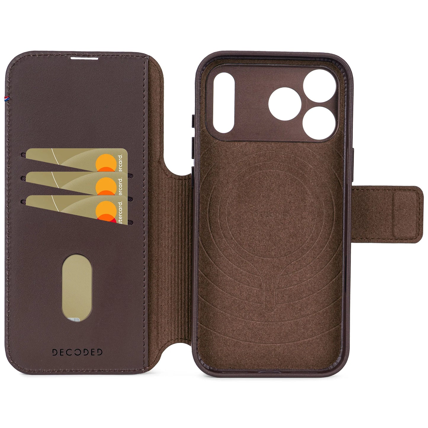 Decoded Detachable Wallet pour iPhone 17 Pro - Brun Chocolat