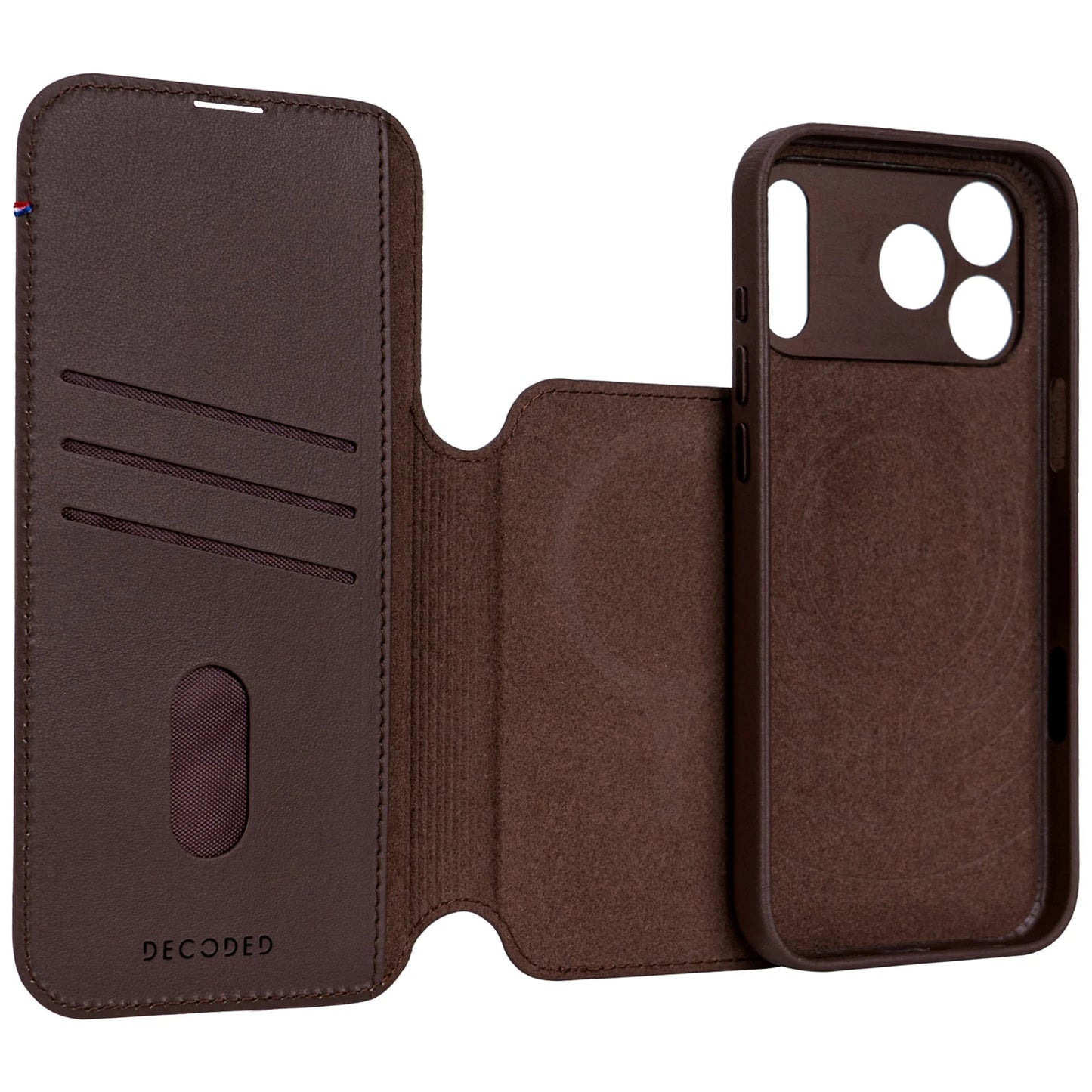 Decoded Detachable Wallet pour iPhone 17 Pro - Brun Chocolat