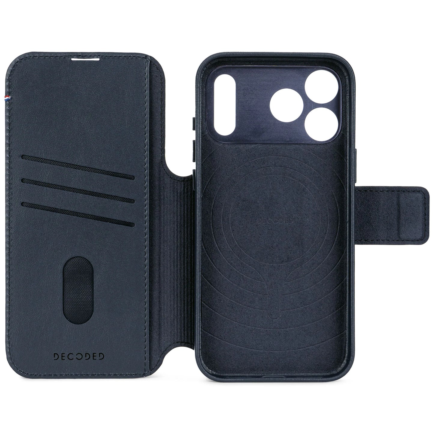 Decoded Detachable Wallet voor iPhone 17 Pro - Marineblauw