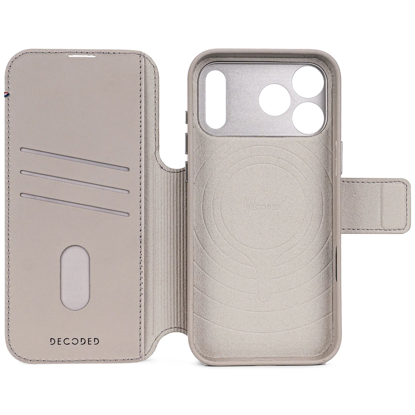 Decoded Detachable Wallet voor iPhone 17 Pro - Klei