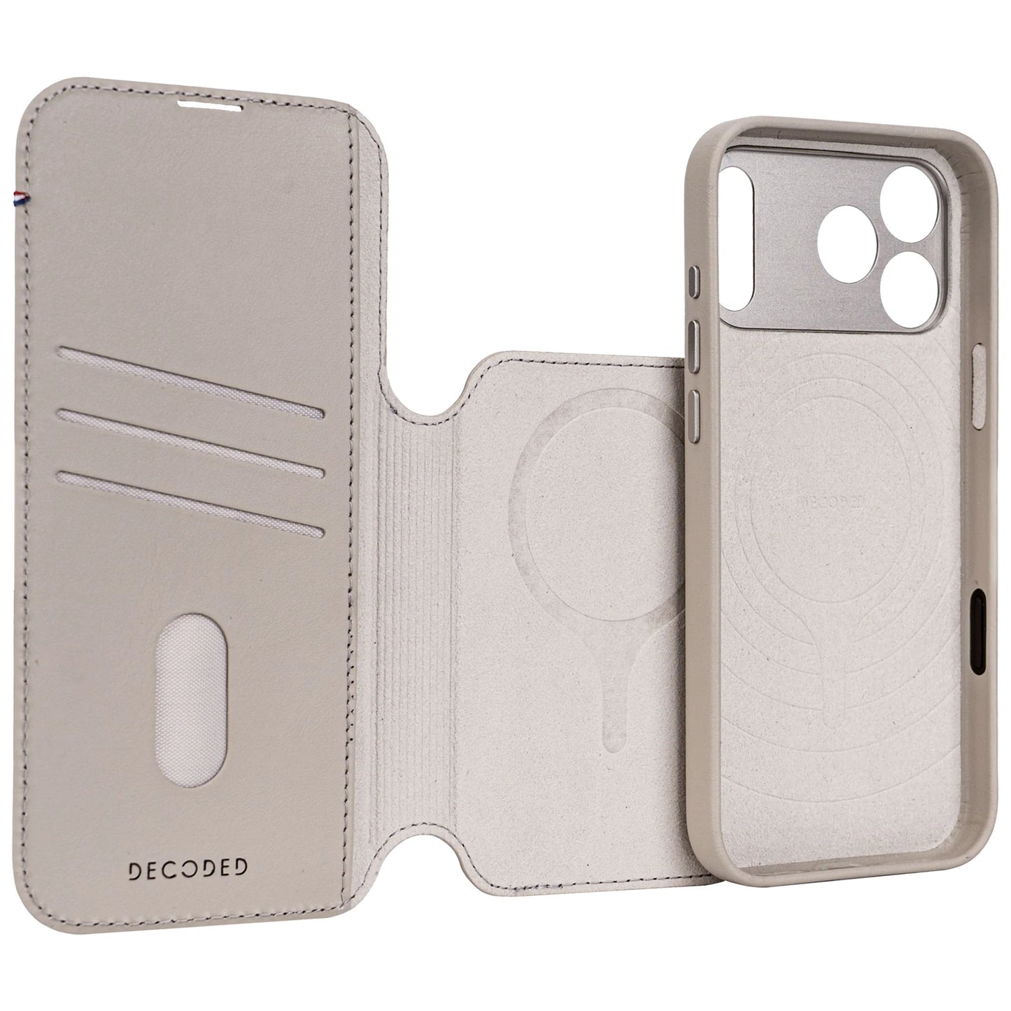 Decoded Detachable Wallet voor iPhone 17 Pro - Klei