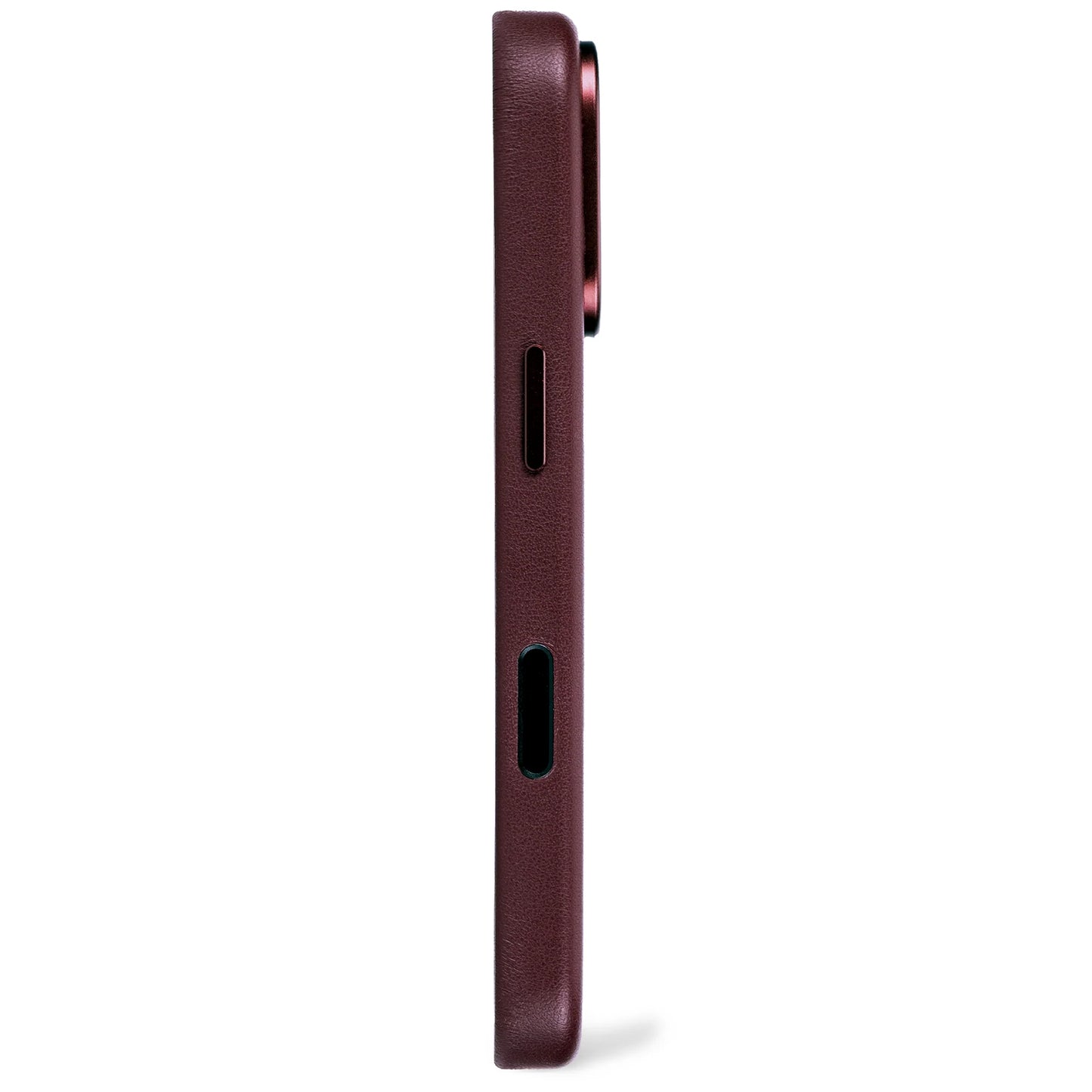 Decoded Leren hoesje voor iPhone 17 Pro Max - Dark ruby