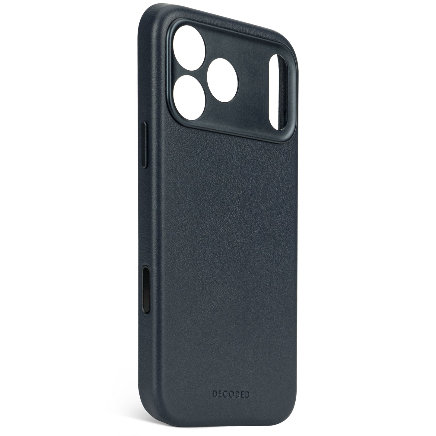 Decoded Housse en cuir pour iPhone 17 Pro Max - Bleu marine