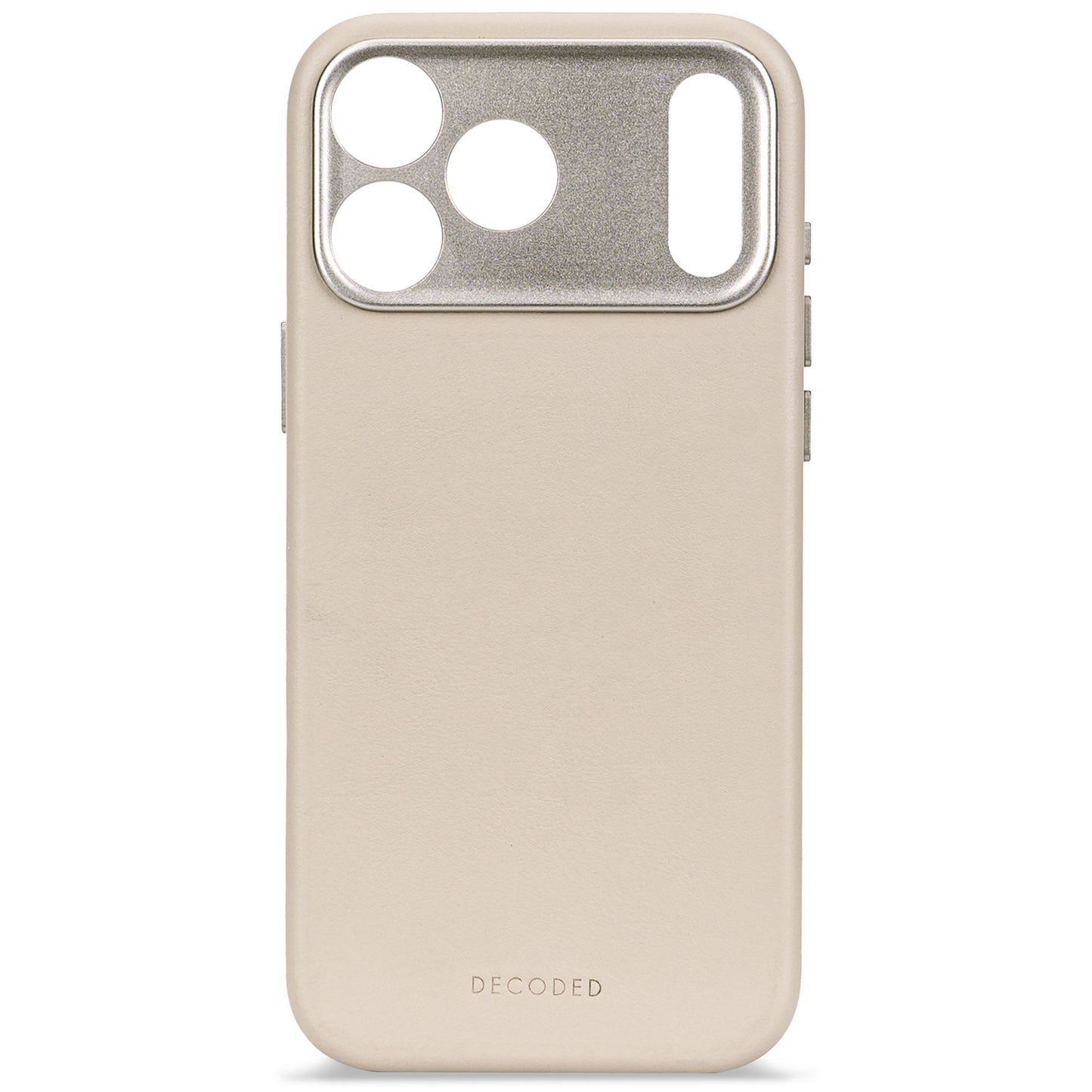 Decoded Leren hoesje voor iPhone 17 Pro Max - Klei