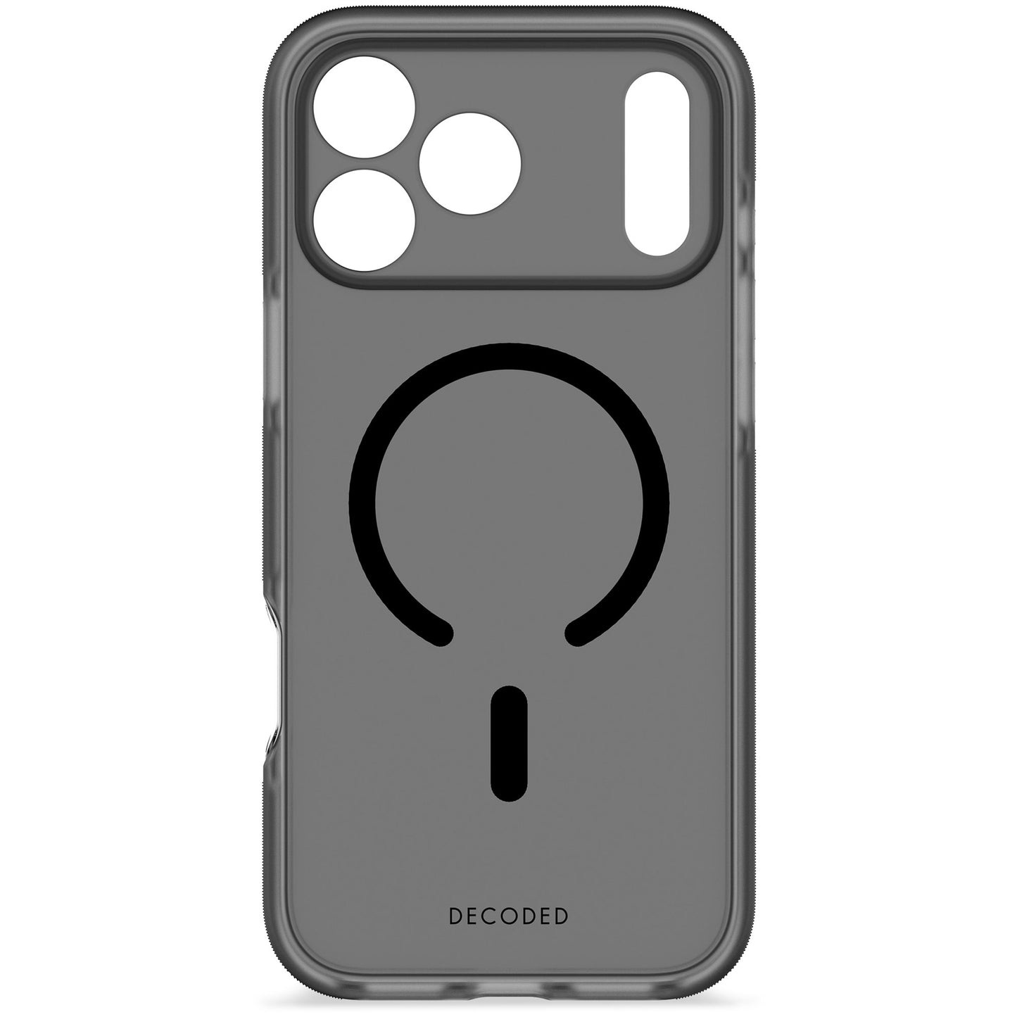 Decoded DropTec Transparent Backcover voor iPhone 17 Pro Max - Frosted Black