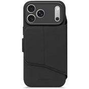 Decoded Textured Silicone Detachable Wallet voor iPhone 17 Pro Max - Phantom Zwart