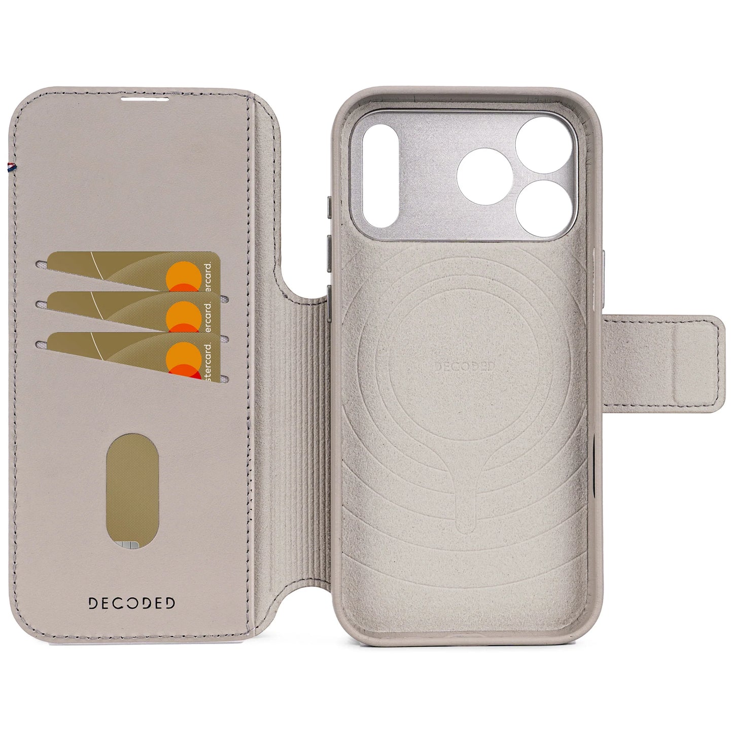 Decoded Detachable Wallet pour iPhone 17 Pro Max - Argile Solide