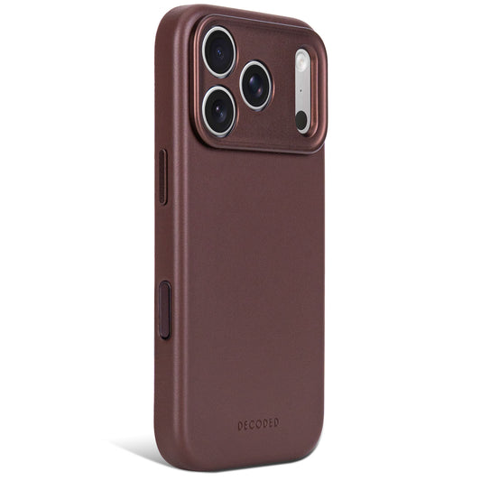Decoded Leren hoesje voor iPhone 18 Pro/17 Pro - Chocolade bruin