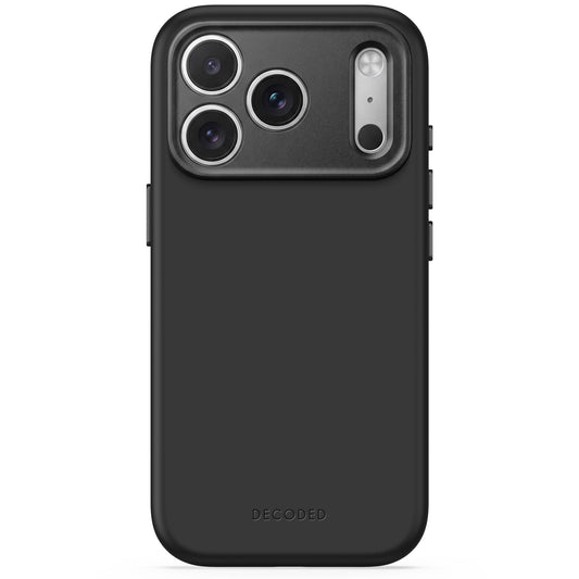 Decoded Antimicrobial Silicone Backcover pour iPhone 18 Pro/17 Pro - Carbon Noir