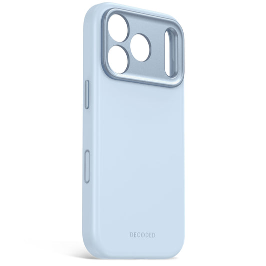Decoded Antimicrobial Silicone Backcover pour iPhone 18 Pro/17 Pro - Bleu clair