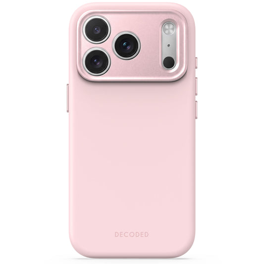 Decoded Antimicrobial Silicone Backcover pour iPhone 18 Pro/17 Pro - Rose clair