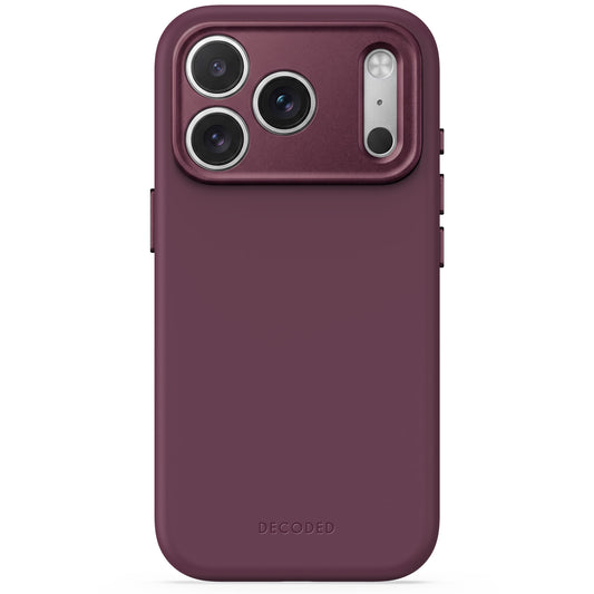 Decoded Antimicrobial Silicone Backcover pour iPhone 18 Pro/17 Pro - Prune