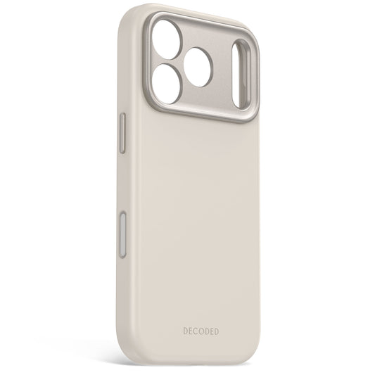 Decoded Antimicrobial Silicone Backcover pour iPhone 18 Pro/17 Pro - Gris galet