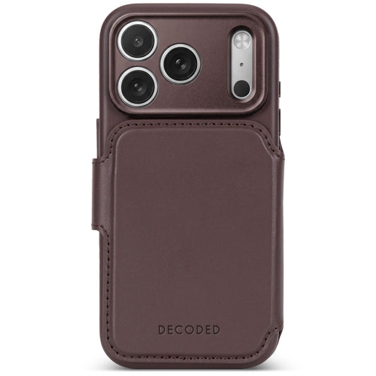 Decoded Detachable Wallet voor iPhone 18 Pro/17 Pro - Chocolade bruin
